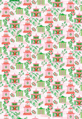 Chinoiserie Wonderland Christmas Gift Wrap Sheets