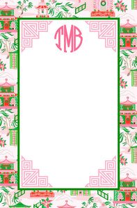 Chinoiserie Wonderland Christmas Notepad, Multiple Sizes Available