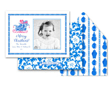 Load image into Gallery viewer, Chinois Sleigh Personalized Photo Holiday Card, 5&quot; x 7&quot; A7 Size