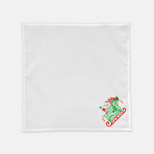 Chinoiserie Sleigh Ride 20"x20" Cloth Christmas Napkins, Set of 4