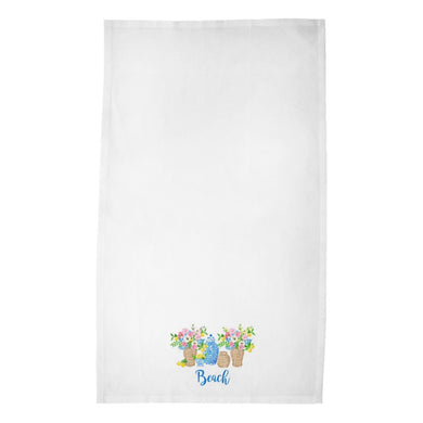 Summer's Bounty Personalized Poly Twill Tea Towels, Set of 2