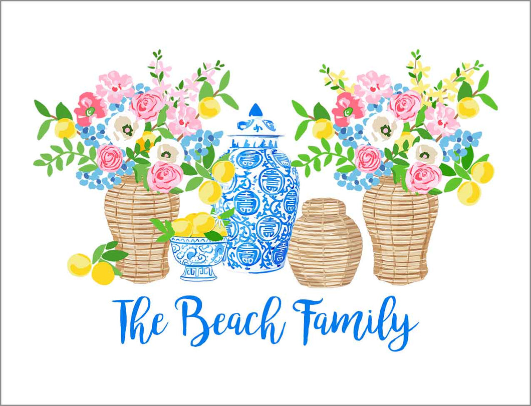 Summer's Bounty Personalized Gift Sticker Label, Set of 24