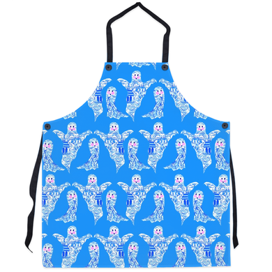 Chinoiserie Ghosts Halloween Apron, 4 Colors