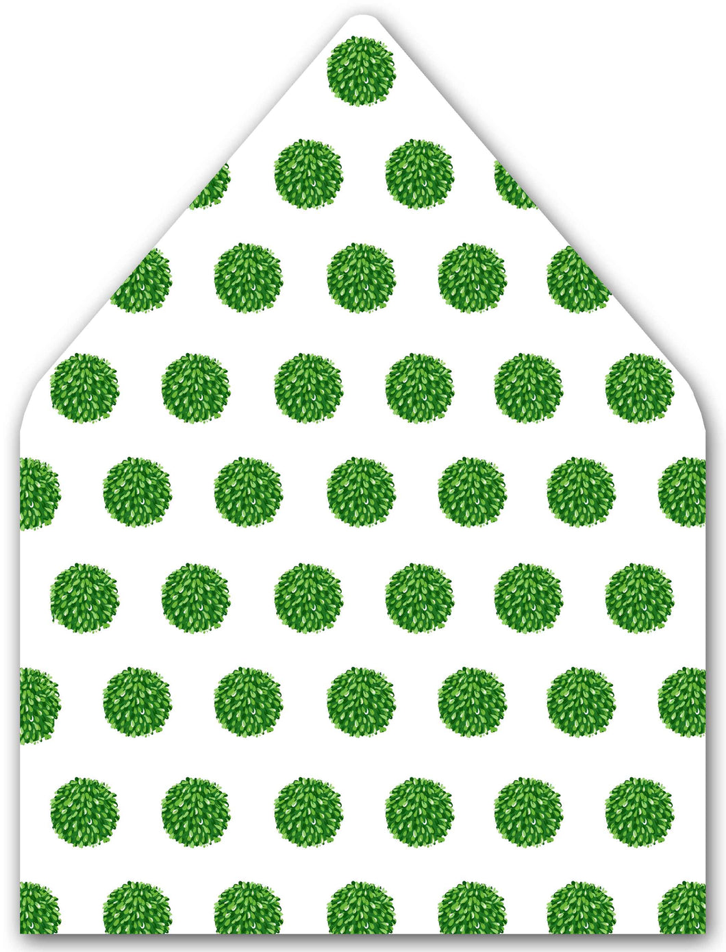 Boxwood Holiday Balls A7 Patterned Envelope Liners