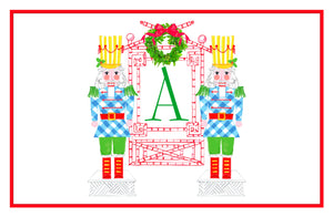 Nutcracker Sweet Personalized Paper Tear-away Placemat Pad, Snowfall
