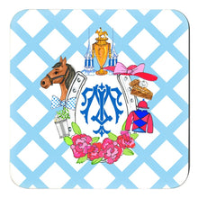 Load image into Gallery viewer, Derby Crest Personalized 4&quot;x 4&quot; Paper Coasters