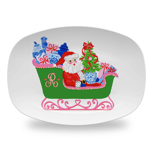 Dear Santa, I Want It All Personalized Melamine Platter