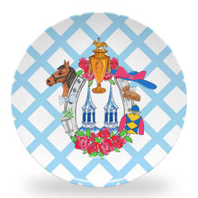 Load image into Gallery viewer, Derby Crest Set of (4) 10&quot; Dia. Melamine Plates