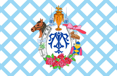 Kentucky Derby Personalized Custom Crest Paper Tear-away Placemat Pad