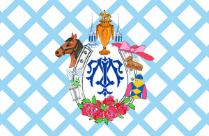 Kentucky Derby Personalized Custom Crest Paper Tear-away Placemat Pad