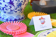 Load image into Gallery viewer, Derby Crest Tented Place Cards
