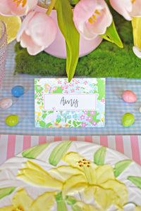 *IN STOCK* Bunny Garden Tented Place Cards, Set of 18