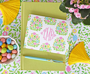 Mughal Bouquet Personalized Folded Note Cards