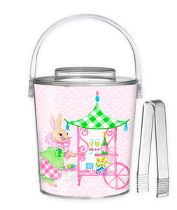 Easter Bar Cart Ice Bucket, Pink