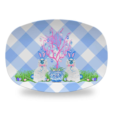 Spring Staffies Easter Melamine Platter