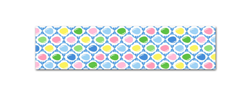 Easter Egg Trellis Table Runner, Blue, 2 Sizes Available