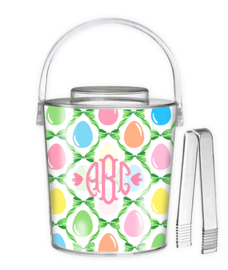 Easter Egg Trellis Personalized Ice Bucket, Grass