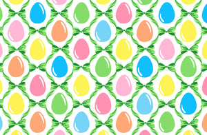 Easter Egg Trellis Paper Tear-away Placemat Pad, Grass