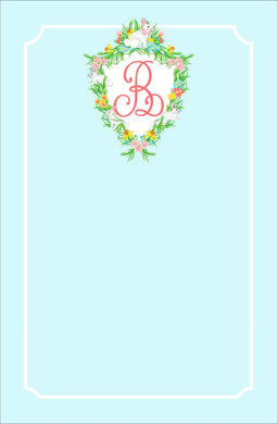 Easter Crest Notepad, Multiple Sizes Available, Robin's Egg