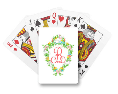 Easter Crest Personalized Playing Cards
