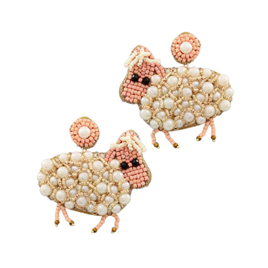 *IN STOCK* Easter Lamb Statement Holiday Earrings