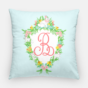 Easter Crest Personalized 20"x20" Pillow Cover