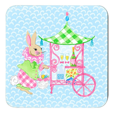 Easter Bar Cart Cork Backed Coasters - Set of 4