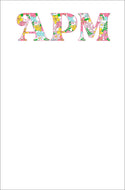 English Garden Notepad, Multiple Sizes Available, White