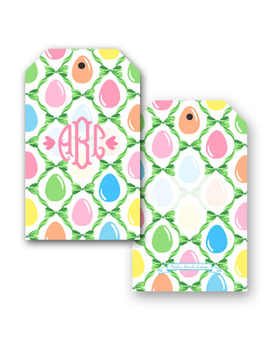Easter Egg Trellis Personalized Hang Tags, Grass