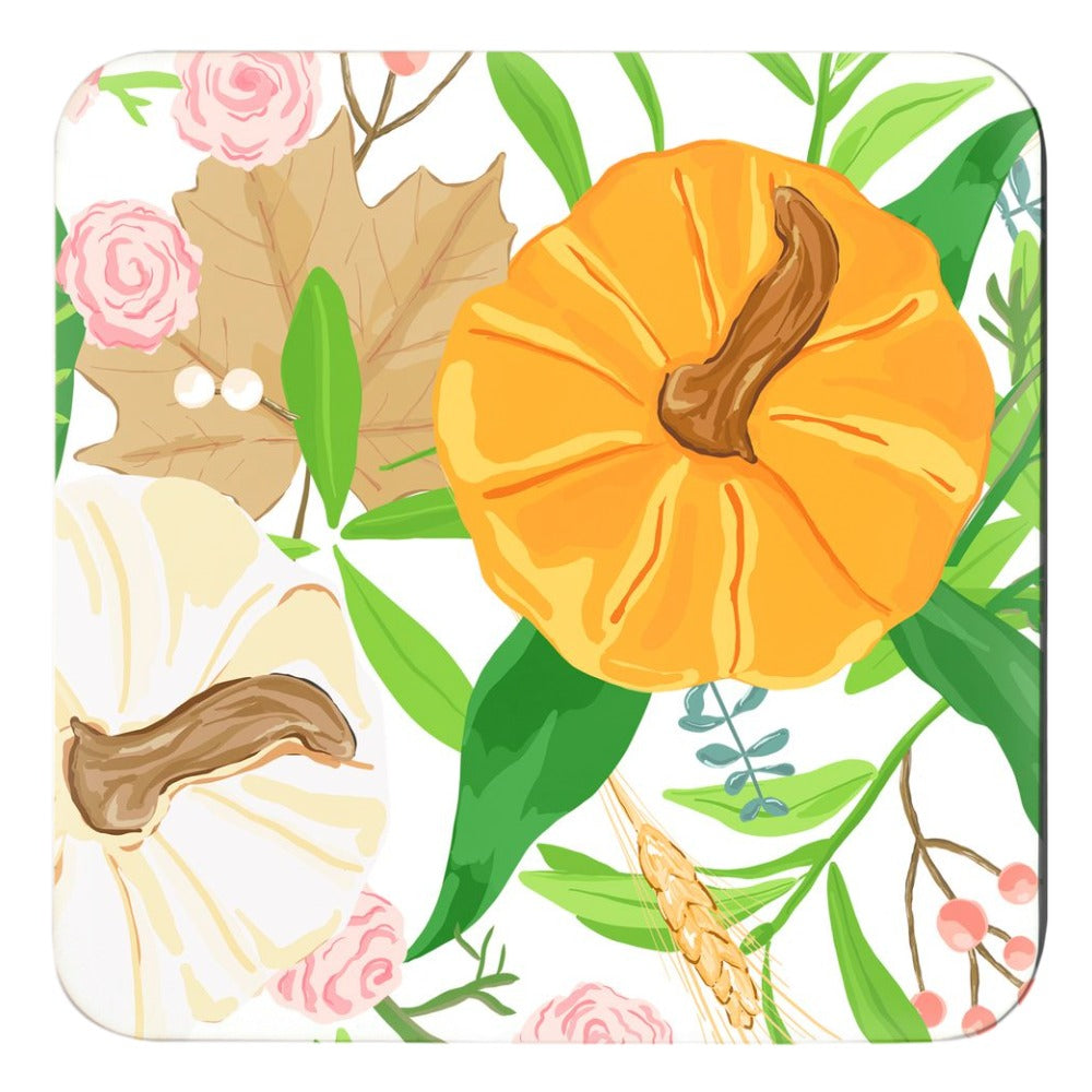 Fall Harvest Cork Backed Coasters - Set of 4