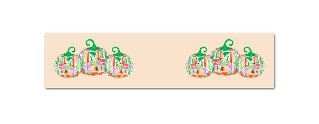 Famille Rose Pumpkin Thanksgiving Table Runner, 2 Sizes Available, Foddershock