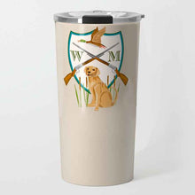 Load image into Gallery viewer, Men&#39;s Duck Hunting Crest Personalized Travel Tumbler