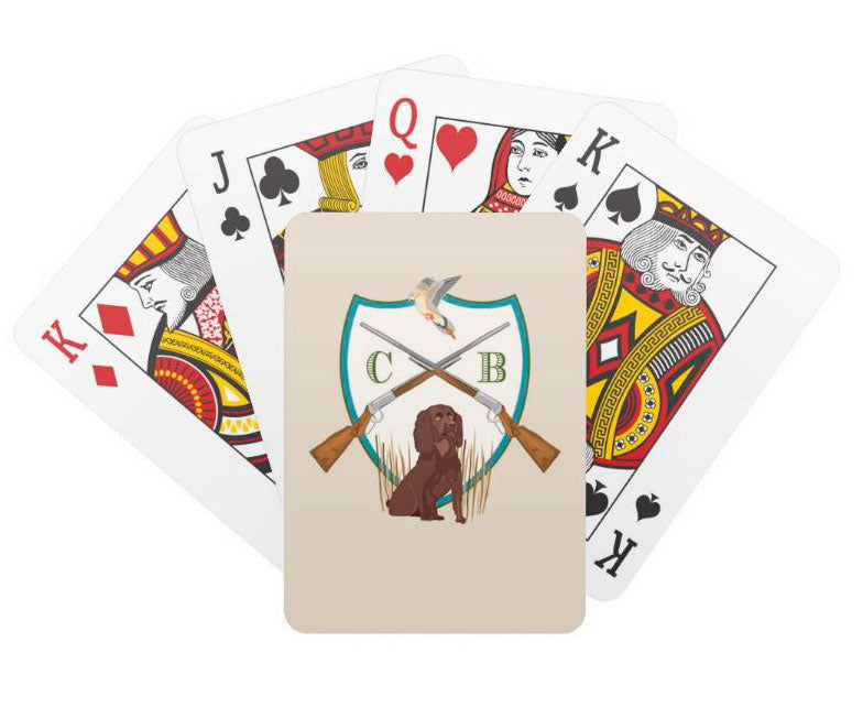 Father's Day Custom Dove Hunt Crest Personalized Playing Cards