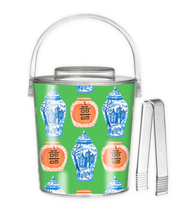 Spooky Chinoiserie Ice Bucket, Two Colors