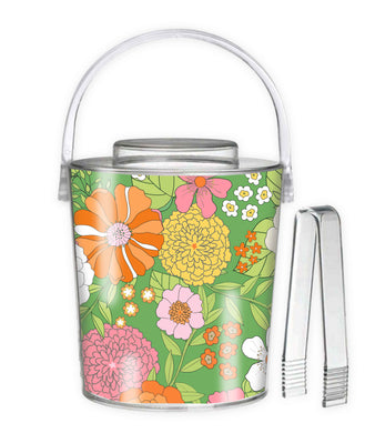 Groovy Blooms, Kelly Ice Bucket