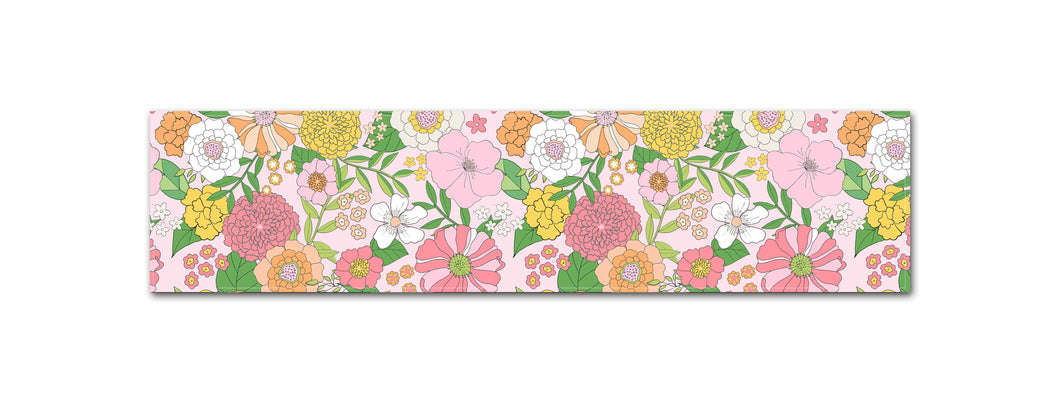 Groovy Blooms, Taffy Table Runner, 2 Sizes Available