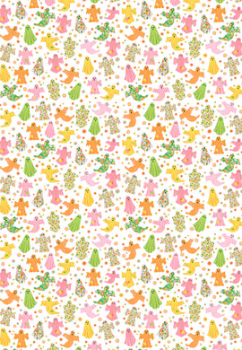 Groovy Ghosts Halloween Gift Wrap Sheets