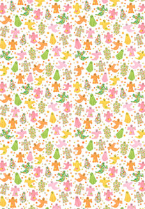 Groovy Ghosts Halloween Gift Wrap Sheets