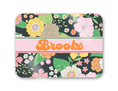 Groovy Blooms, Noir Personalized 16