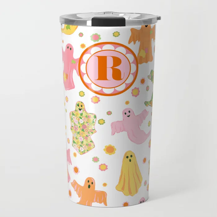 Groovy Ghosts Personalized Travel Tumbler