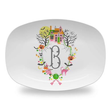 Halloween Crest, Classic, Personalized Melamine Platter