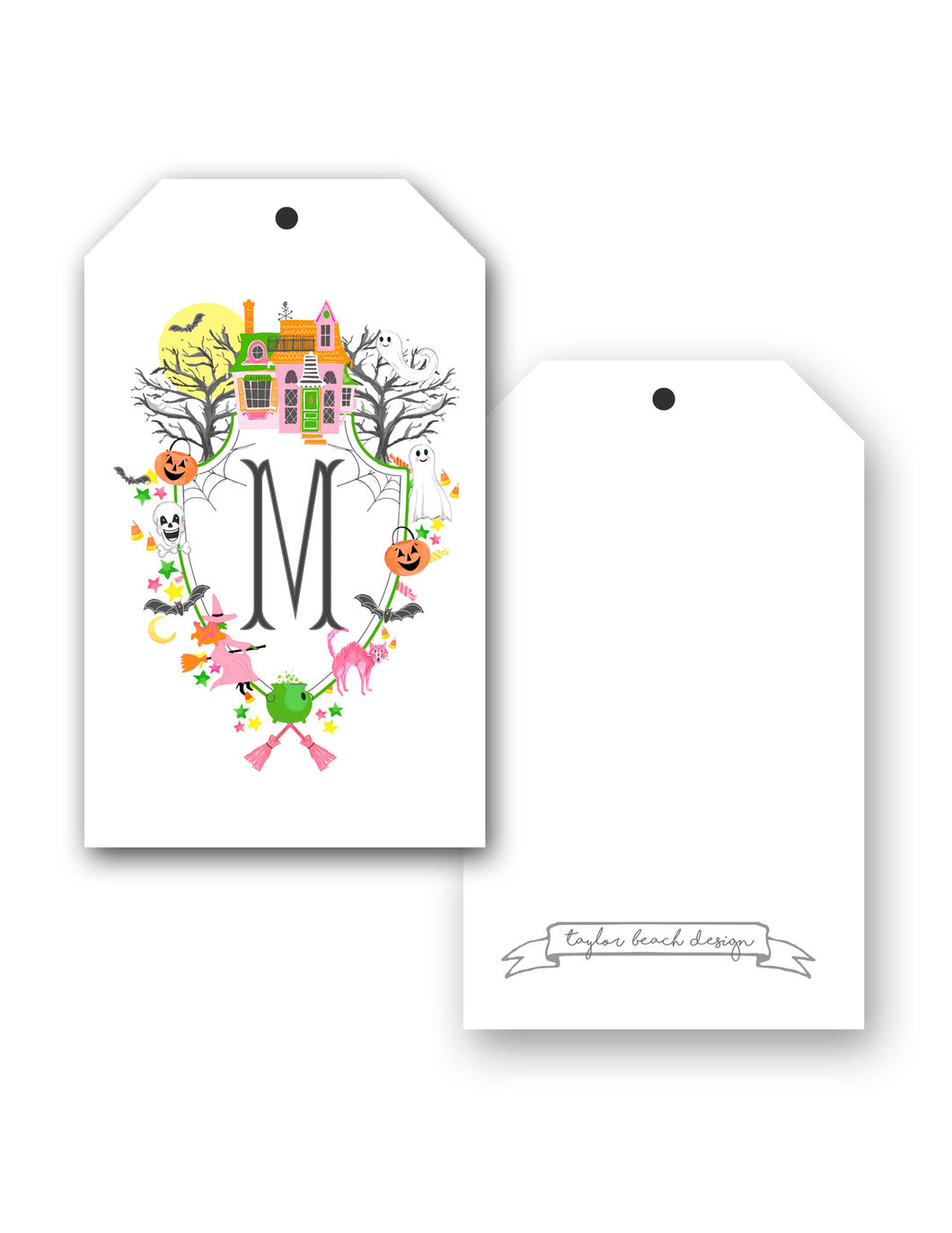 Halloween Crest Personalized Hang Tags