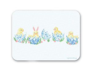 Haute Hatch Easter 16" x 12" Tempered Glass Cutting Board