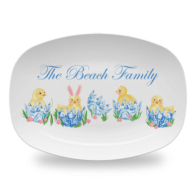 Haute Hatch Personalized Easter Melamine Platter