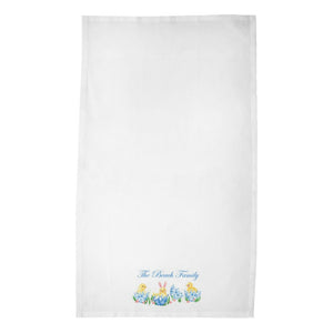 Haute Hatch Personalized Poly Twill Easter Tea Towels, Set of 2