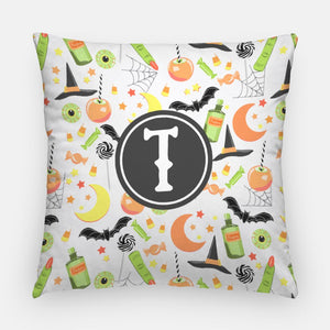 Happy Haunts Halloween Personalized 20"x20" Pillow Cover, Classic