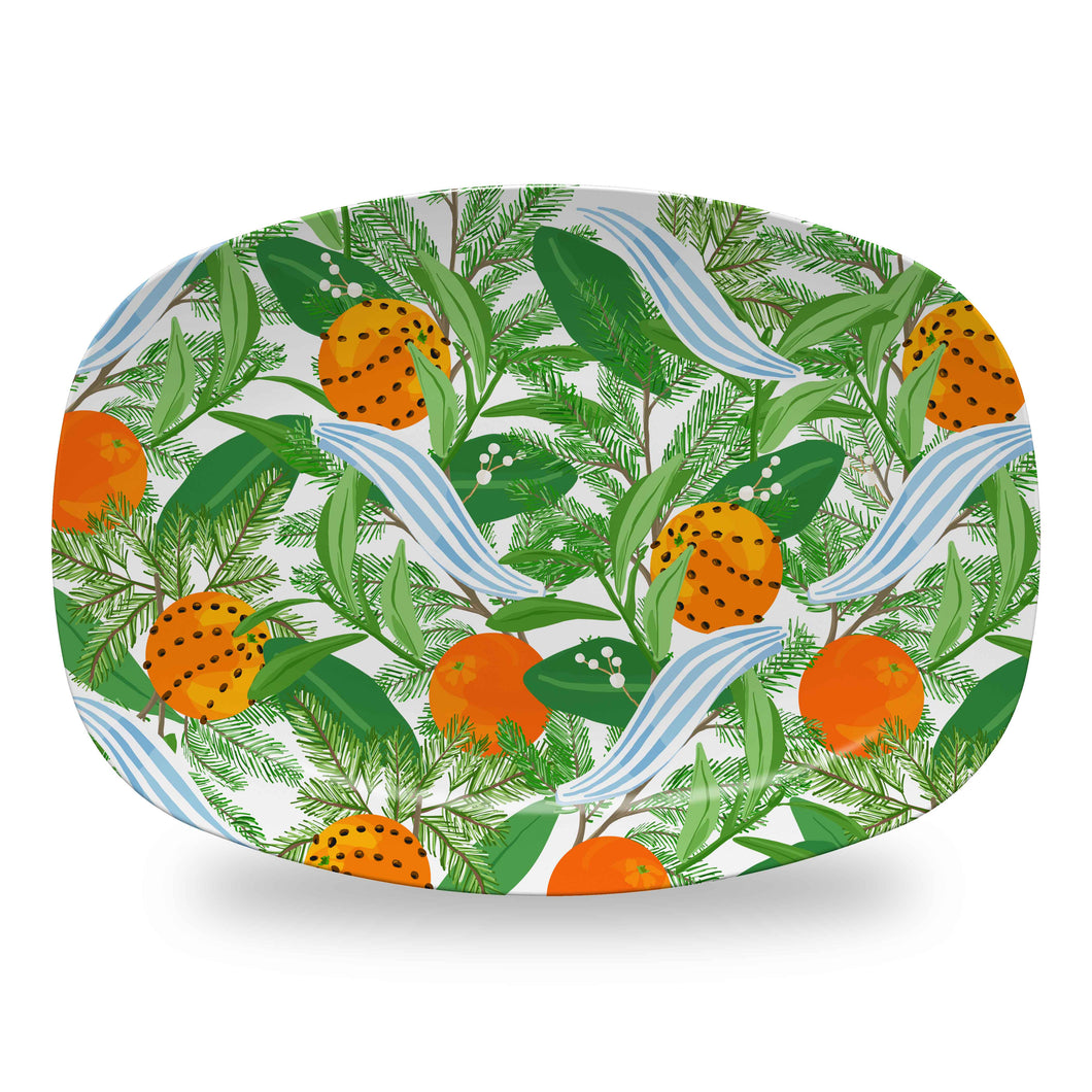 Holiday Citrus & Spice Melamine Platter