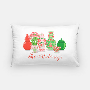 Holiday Vessels Personalized 14"x20" Pillow Cover