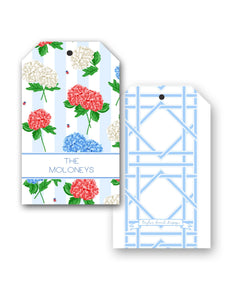 Hydrangea Blooms Personalized Hang Tags