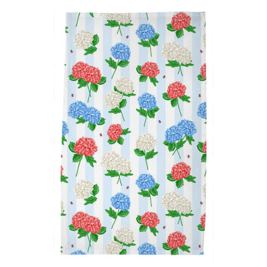 Hydrangea Blooms Poly Twill Tea Towels, Set of 2